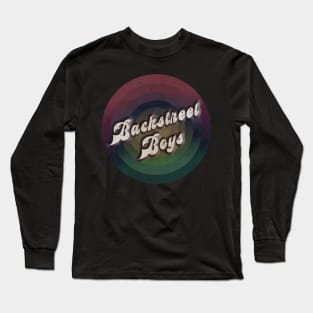 retro vintage circle Backstreet Boys Long Sleeve T-Shirt